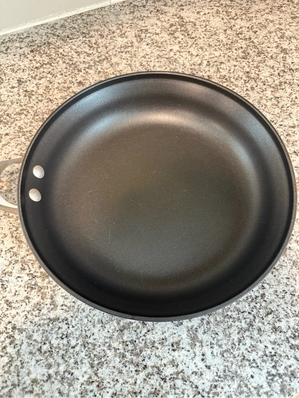 2 Calphalon Pans 12” Frying with Lid & 11” Grill Nonstick Used Dishwasher Safe